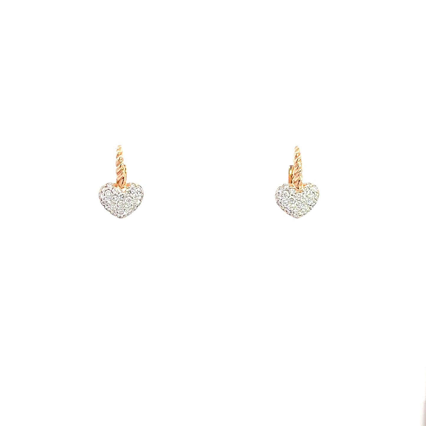 "HEART HOOP" earrings