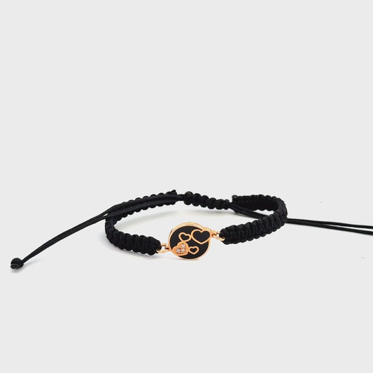 Bracciale "HEARTFELT CHARM" nero